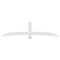 Ekena Millwork Bellingham Architectural Grade PVC Gable Bracket, 108"W x 27"H x 2"D x 6"F, 6/12 Pitch GBP108X27X0206BEL00 - alternate 4